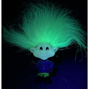 VTG 1993 Burger King Kids Club Jaws Glow in the Dark Troll Doll Kids Meal 2 Pk